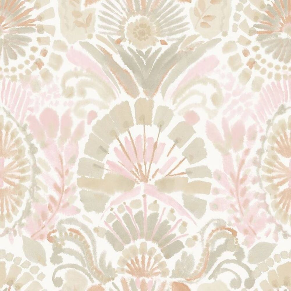 Tempaper & Co. 28 sq ft Bohemia Peel and Stick Wallpaper Wandering Rose Pink